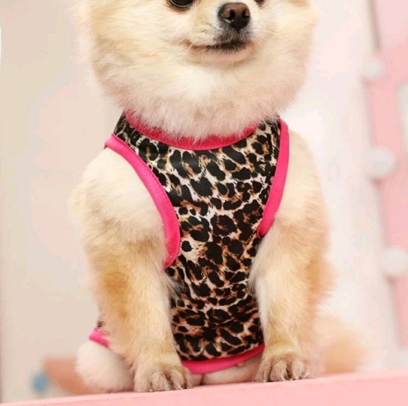 Leopard Print Dog/Cat Tank - Picture 3 of 7